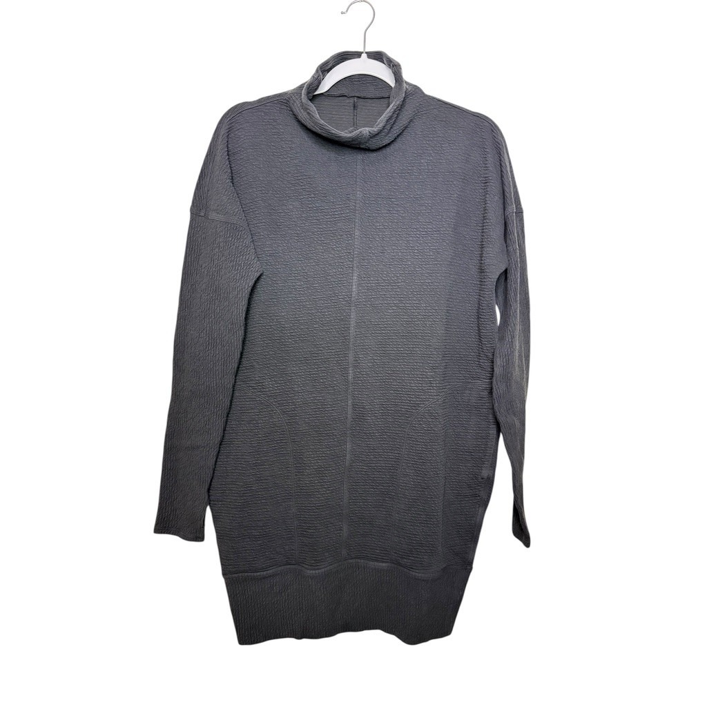 Lululemon Call For Cozy Dress Sweater Dress Gray Size 8 Stretch Sweat Wicking